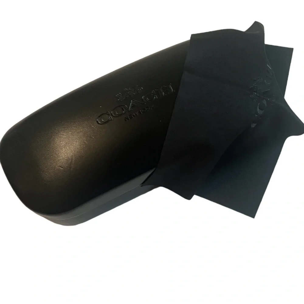 COACH EYEGLASS CASE Black Logo Dust Cloth